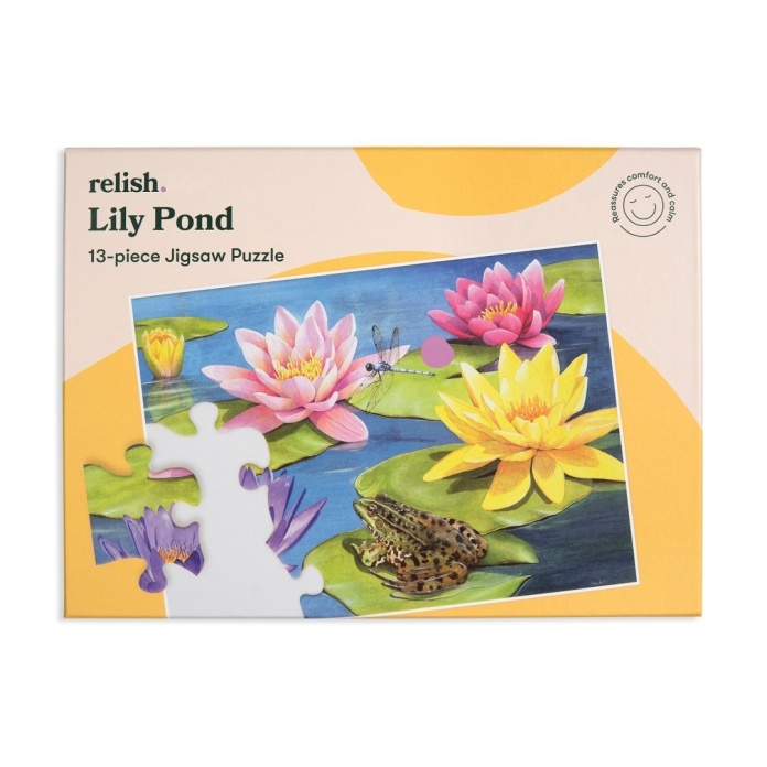 Puzzle Relish 13 elementów Lilie Wodne dla seniora